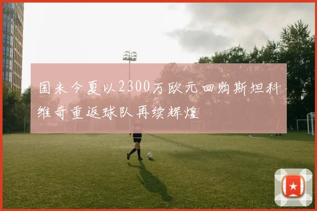 国米今夏以2300万欧元回购斯坦科维奇重返球队再续辉煌